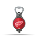 NHL Detroit Red Wings Magnetic Bottle Opener, Stainless Steel, Strong Magnet to Display on Fridge By Rico Industries