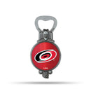 NHL Carolina Hurricanes Magnetic Bottle Opener, Stainless Steel, Strong Magnet to Display on Fridge By Rico Industries