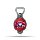 NHL Montreal Canadiens Magnetic Bottle Opener, Stainless Steel, Strong Magnet to Display on Fridge By Rico Industries