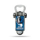 NBA Dallas Mavericks Magnetic Bottle Opener, Stainless Steel, Strong Magnet to Display on Fridge By Rico Industries