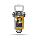 NBA Indiana Pacers Magnetic Bottle Opener, Stainless Steel, Strong Magnet to Display on Fridge By Rico Industries