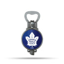 NHL Toronto Maple Leafs Magnetic Bottle Opener, Stainless Steel, Strong Magnet to Display on Fridge By Rico Industries