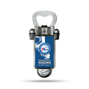 NBA Philadelphia 76ers Magnetic Bottle Opener, Stainless Steel, Strong Magnet to Display on Fridge By Rico Industries