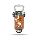 NBA Phoenix Suns Magnetic Bottle Opener, Stainless Steel, Strong Magnet to Display on Fridge By Rico Industries