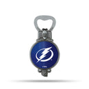 NHL Tampa Bay Lightning Magnetic Bottle Opener, Stainless Steel, Strong Magnet to Display on Fridge By Rico Industries