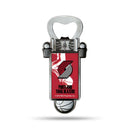 NBA Portland Trail Blazers Magnetic Bottle Opener, Stainless Steel, Strong Magnet to Display on Fridge By Rico Industries