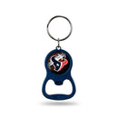 Texans Colored Bottle Opener Keychain - Navy