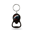 NFL Carolina Panthers Metal Keychain - Beverage Bottle Opener With Key Ring - Pocket Size By Rico Industries