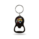 NFL Jacksonville Jaguars Metal Keychain - Beverage Bottle Opener With Key Ring - Pocket Size By Rico Industries