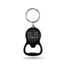 NCAA Miami Hurricanes Metal Keychain - Beverage Bottle Opener With Key Ring - Pocket Size By Rico Industries
