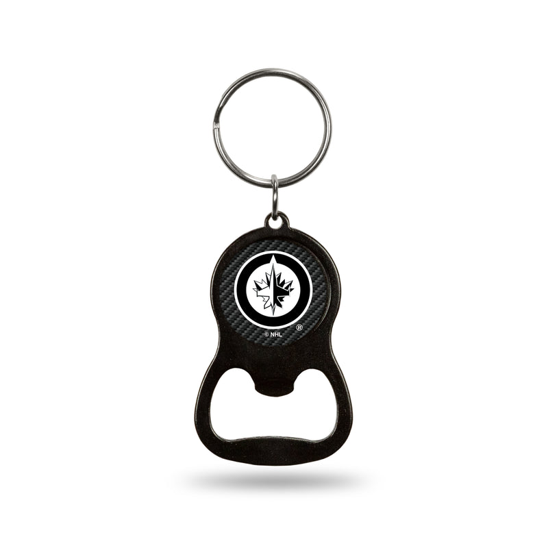 NHL Winnipeg Jets Metal Keychain - Beverage Bottle Opener With Key Ring - Pocket Size By Rico Industries