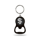 NHL Seattle Kraken Metal Keychain - Beverage Bottle Opener With Key Ring - Pocket Size By Rico Industries