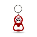 NCAA Georgia Bulldogs Metal Keychain - Beverage Bottle Opener With Key Ring - Pocket Size By Rico Industries