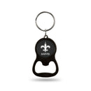NFL New Orleans Saints Metal Keychain - Beverage Bottle Opener With Key Ring - Pocket Size By Rico Industries
