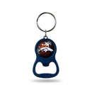 NFL Denver Broncos Metal Keychain - Beverage Bottle Opener With Key Ring - Pocket Size By Rico Industries