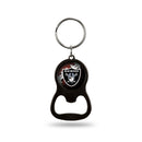 NFL Las Vegas Raiders Metal Keychain - Beverage Bottle Opener With Key Ring - Pocket Size By Rico Industries