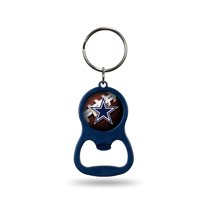 NFL Dallas Cowboys Metal Keychain - Beverage Bottle Opener With Key Ring - Pocket Size By Rico Industries