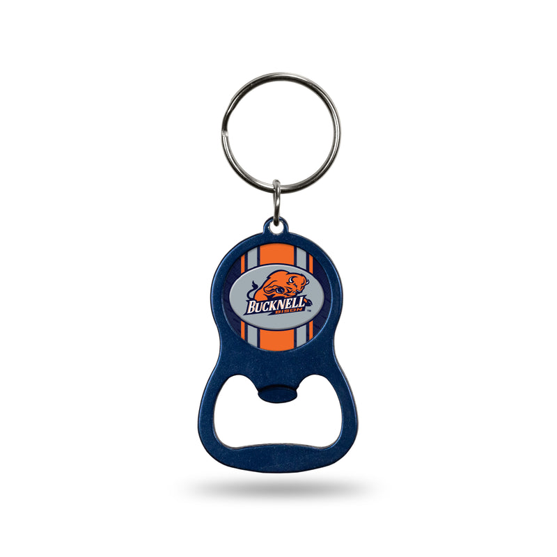 NCAA Bucknell Bison Metal Keychain - Beverage Bottle Opener With Key Ring - Pocket Size By Rico Industries