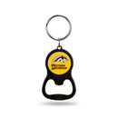 Western Michigan Broncos Colored Bottle Opener Keychain - Black