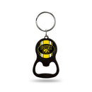 NCAA Iowa Hawkeyes Metal Keychain - Beverage Bottle Opener With Key Ring - Pocket Size By Rico Industries