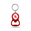 NCAA Houston Cougars Metal Keychain - Beverage Bottle Opener With Key Ring - Pocket Size By Rico Industries