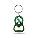 NCAA North Texas Mean Green Metal Keychain - Beverage Bottle Opener With Key Ring - Pocket Size By Rico Industries