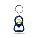 NCAA West Virginia Mountaineers Metal Keychain - Beverage Bottle Opener With Key Ring - Pocket Size By Rico Industries
