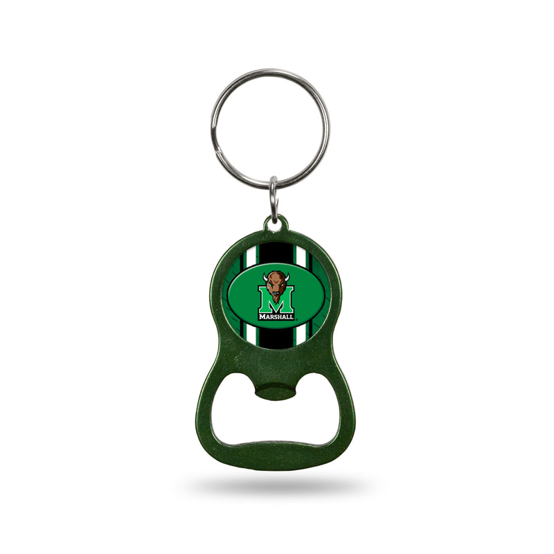 NCAA Marshall Thundering Herd Metal Keychain - Beverage Bottle Opener With Key Ring - Pocket Size By Rico Industries