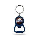NFL Seattle Seahawks Metal Keychain - Beverage Bottle Opener With Key Ring - Pocket Size By Rico Industries