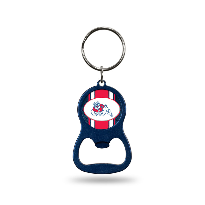 NCAA Fresno State Bulldogs Metal Keychain - Beverage Bottle Opener With Key Ring - Pocket Size By Rico Industries