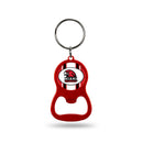 NCAA Miami of Ohio Redhawks Metal Keychain - Beverage Bottle Opener With Key Ring - Pocket Size By Rico Industries