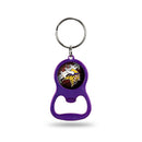 NFL Minnesota Vikings Metal Keychain - Beverage Bottle Opener With Key Ring - Pocket Size By Rico Industries