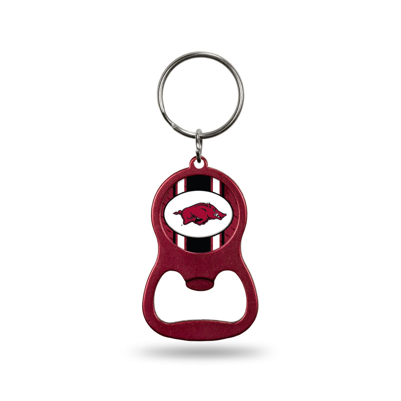 NCAA Arkansas Razorbacks Metal Keychain - Beverage Bottle Opener With Key Ring - Pocket Size By Rico Industries