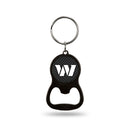 Washington Commanders Carbon Fiber Bottle Opener Keychain - Black