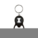 NCAA Illinois Fighting Illini Metal Keychain - Beverage Bottle Opener With Key Ring - Pocket Size By Rico Industries