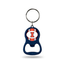 NCAA Illinois Fighting Illini Metal Keychain - Beverage Bottle Opener With Key Ring - Pocket Size By Rico Industries