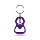 Northwestern University Colored Bottle Opener Keychain - Purple