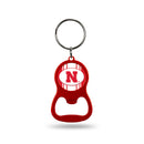 Nebraska University Red Bottle Opener Keychain