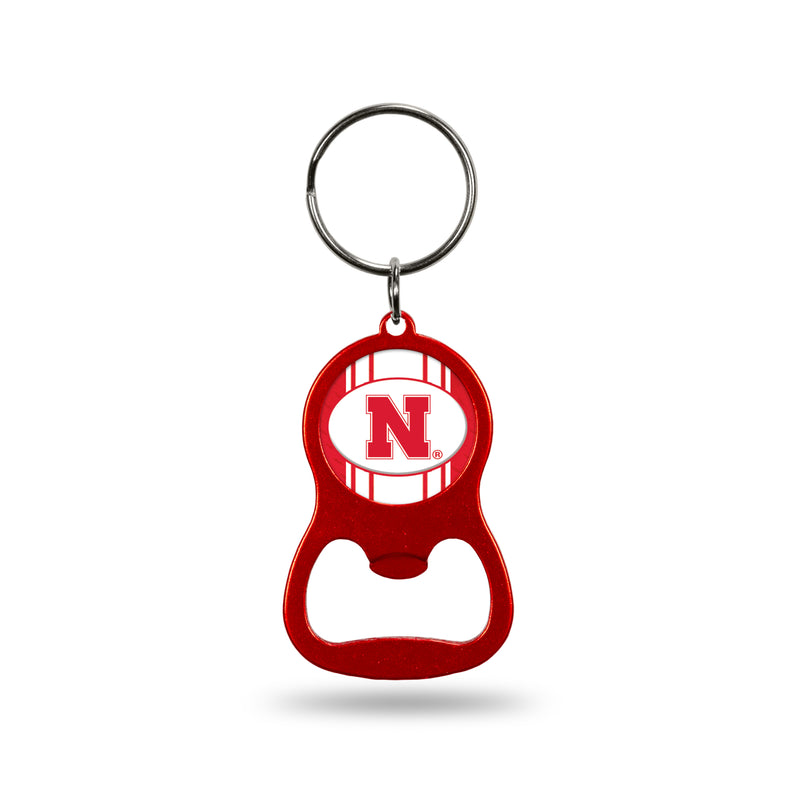 Nebraska University Red Bottle Opener Keychain