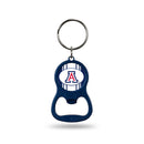 NCAA Arizona Wildcats Metal Keychain - Beverage Bottle Opener With Key Ring - Pocket Size By Rico Industries