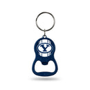 NCAA BYU Cougars Metal Keychain - Beverage Bottle Opener With Key Ring - Pocket Size By Rico Industries