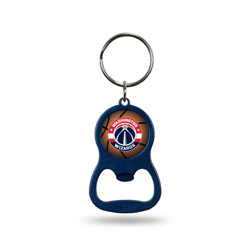 NBA Washington Wizards Metal Keychain - Beverage Bottle Opener With Key Ring - Pocket Size By Rico Industries