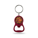 Cavaliers Colored Bottle Opener Keychain - Maroon