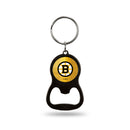 Boston Bruins Colored Bottle Opener Keychain - Black