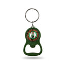 NBA Boston Celtics Metal Keychain - Beverage Bottle Opener With Key Ring - Pocket Size By Rico Industries