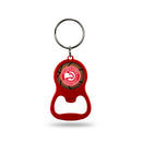 Atlanta Hawks Colored Bottle Opener Keychain - Red