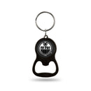 NHL Edmonton Oilers Metal Keychain - Beverage Bottle Opener With Key Ring - Pocket Size By Rico Industries