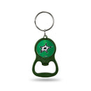 Dallas Stars Colored Bottle Opener Keychain - Green