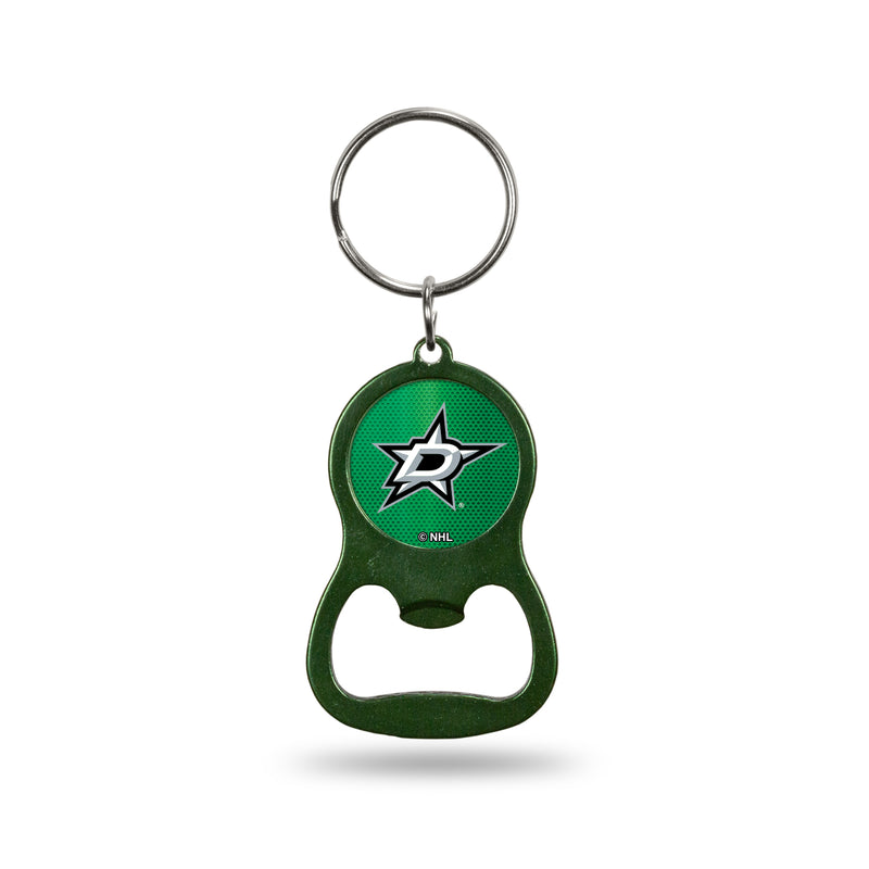 Dallas Stars Colored Bottle Opener Keychain - Green
