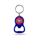 NHL Montreal Canadiens Metal Keychain - Beverage Bottle Opener With Key Ring - Pocket Size By Rico Industries